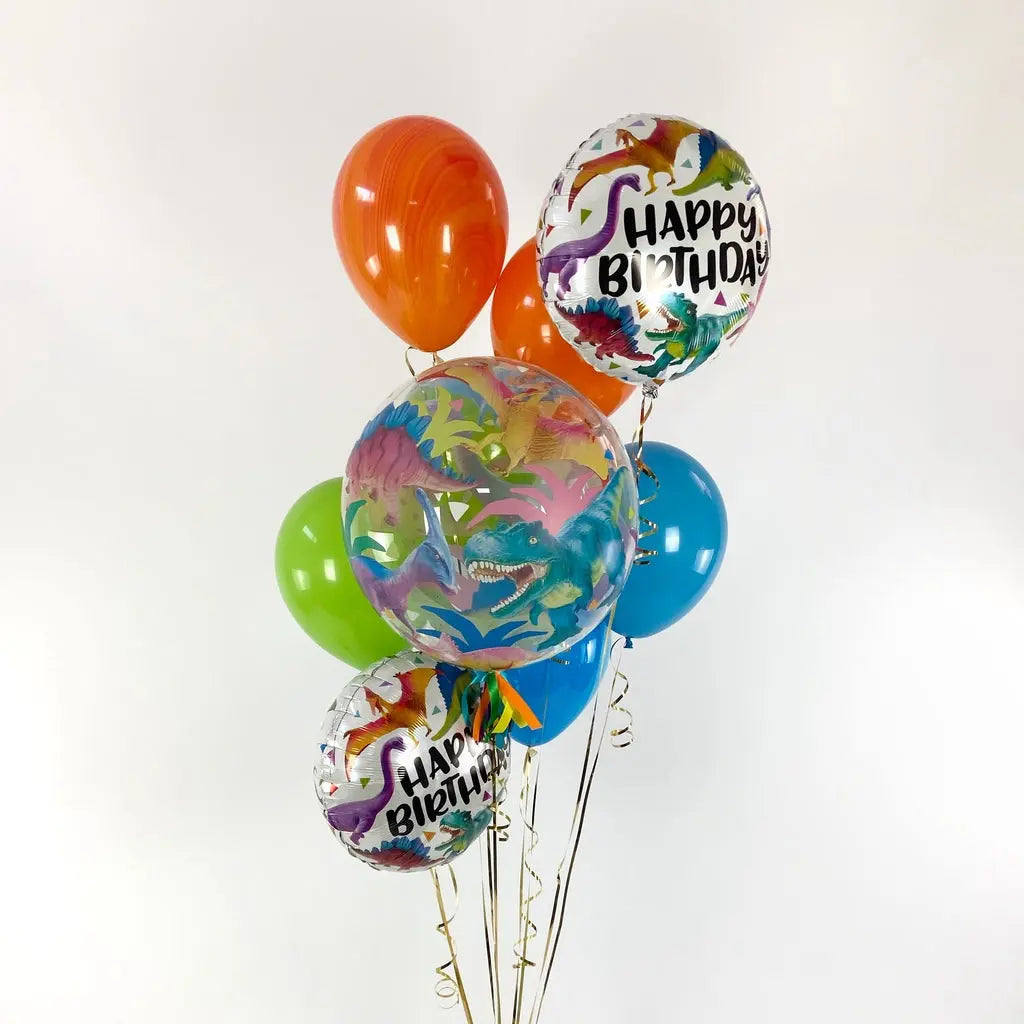 Bouquet Globos Dinos Bubble - Parada Obligada