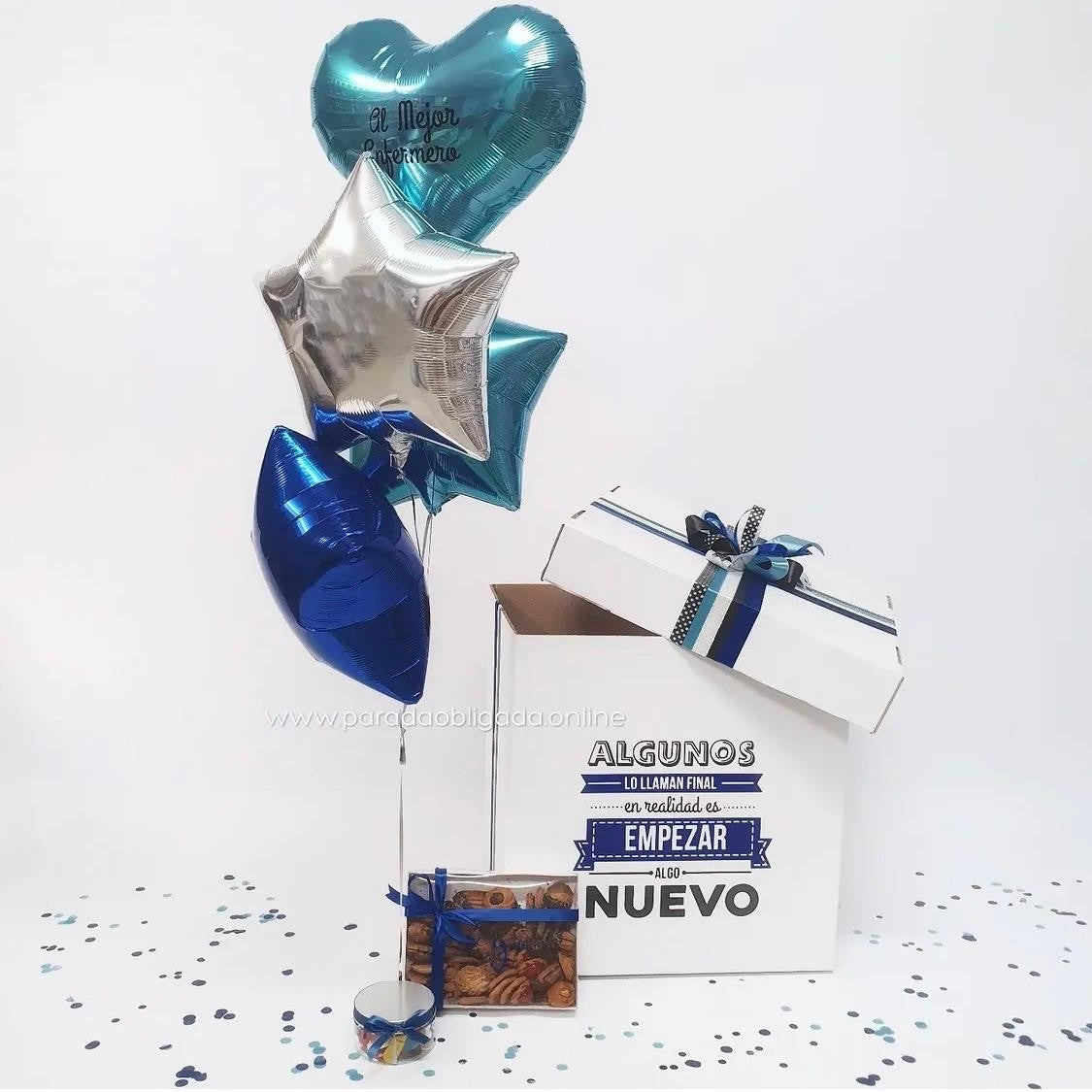 Caja Sorpresa BoxDeluxe: con 3 globos