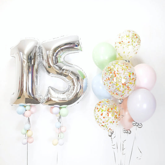 Balloon Kit Silver Dots - Parada Obligada